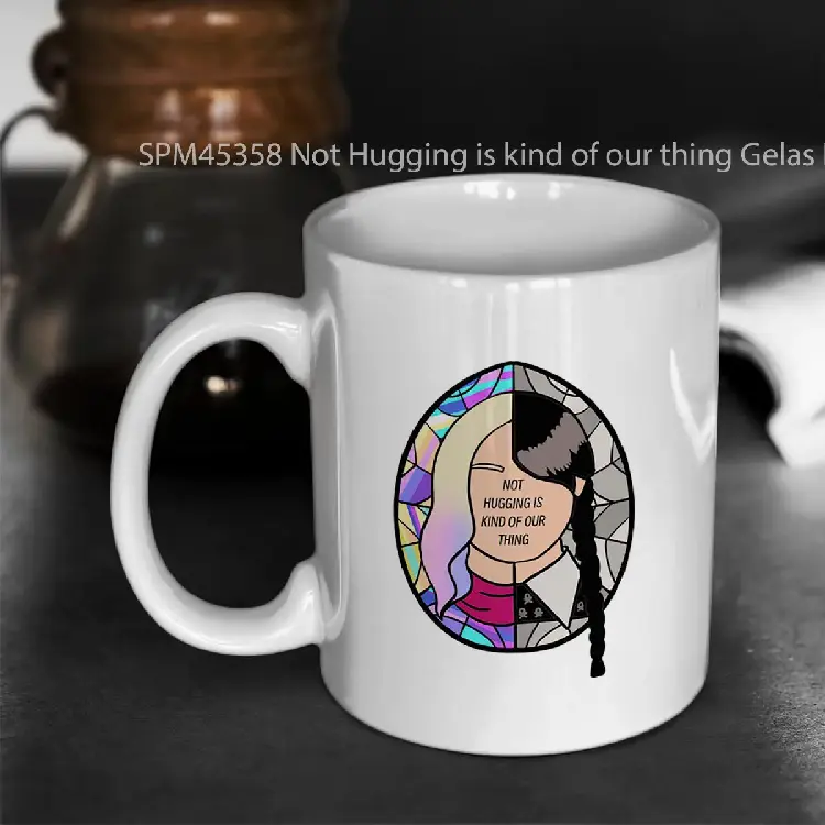SPM45358 Not Hugging is kind of our thing Gelas Keramik Supermug
