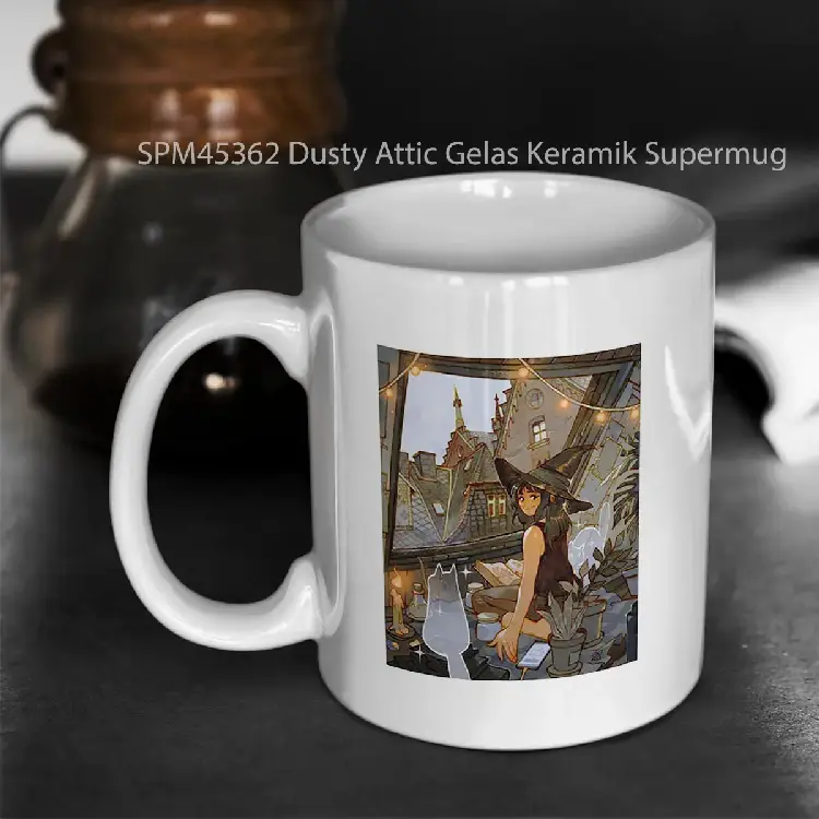 SPM45362 Dusty Attic Gelas Keramik Supermug