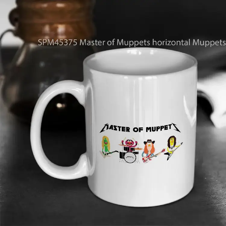 SPM45375 Master of Muppets horizontal Muppets as Metallica Band Gelas Keramik Supermug