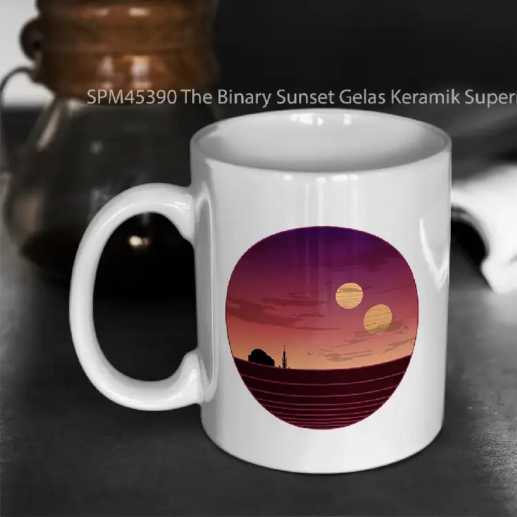 SPM45390 The Binary Sunset Gelas Keramik Supermug