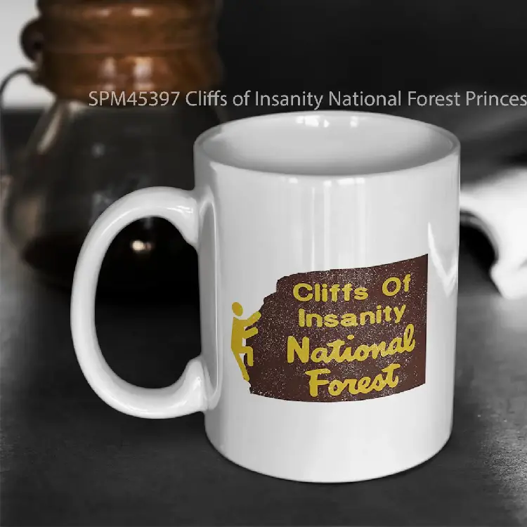 SPM45397 Cliffs of Insanity National Forest Princess Bride and National Forest Mashup Gelas Keramik Supermug