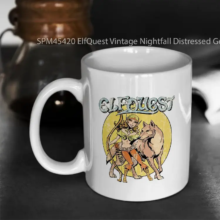 SPM45420 ElfQuest Vintage Nightfall Distressed Gelas Keramik Supermug