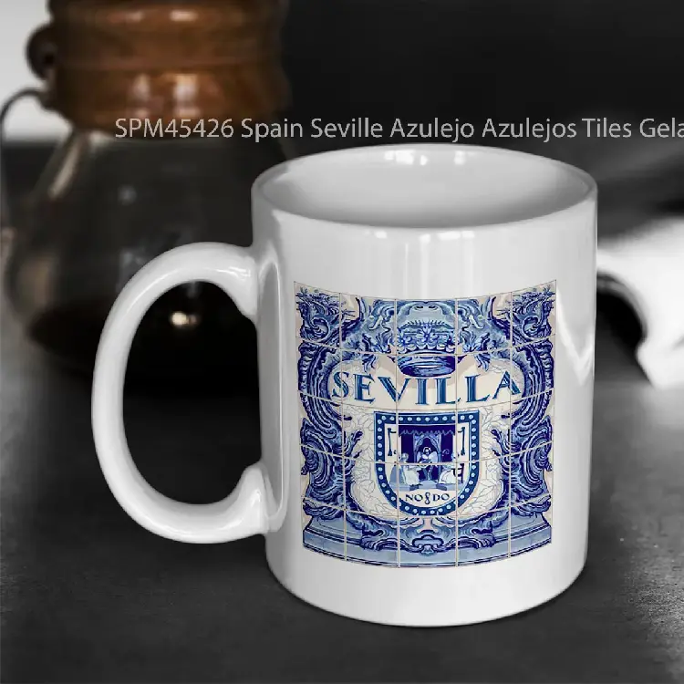 SPM45426 Spain Seville Azulejo Azulejos Tiles Gelas Keramik Supermug