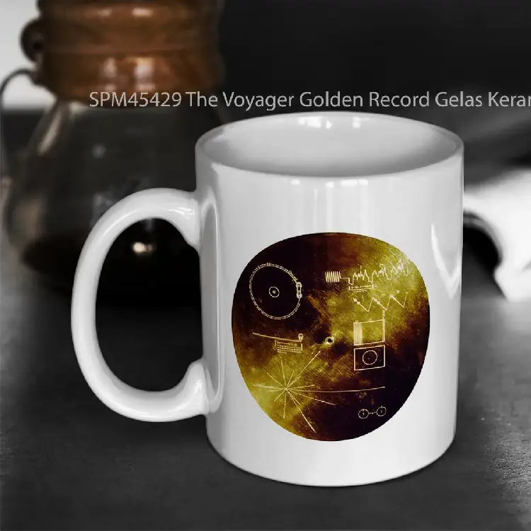 SPM45429 The Voyager Golden Record Gelas Keramik Supermug