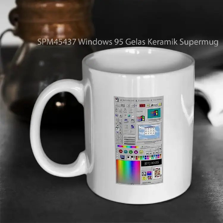 SPM45437 Windows 95 Gelas Keramik Supermug
