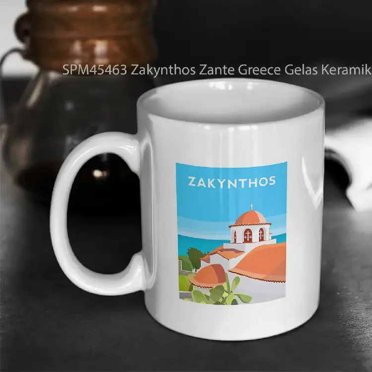 SPM45463 Zakynthos Zante Greece Gelas Keramik Supermug