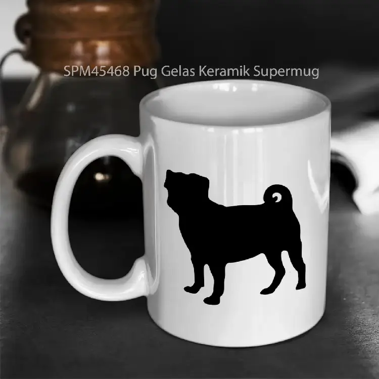 SPM45468 Pug Gelas Keramik Supermug