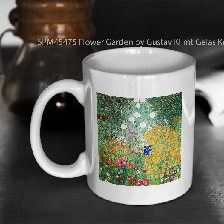 SPM45475 Flower Garden by Gustav Klimt Gelas Keramik Supermug