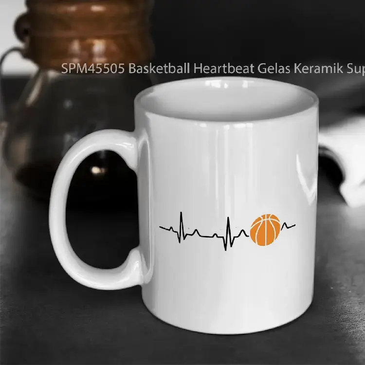 SPM45505 Basketball Heartbeat Gelas Keramik Supermug