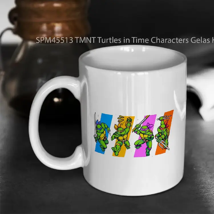 SPM45513 TMNT Turtles in Time Characters Gelas Keramik Supermug