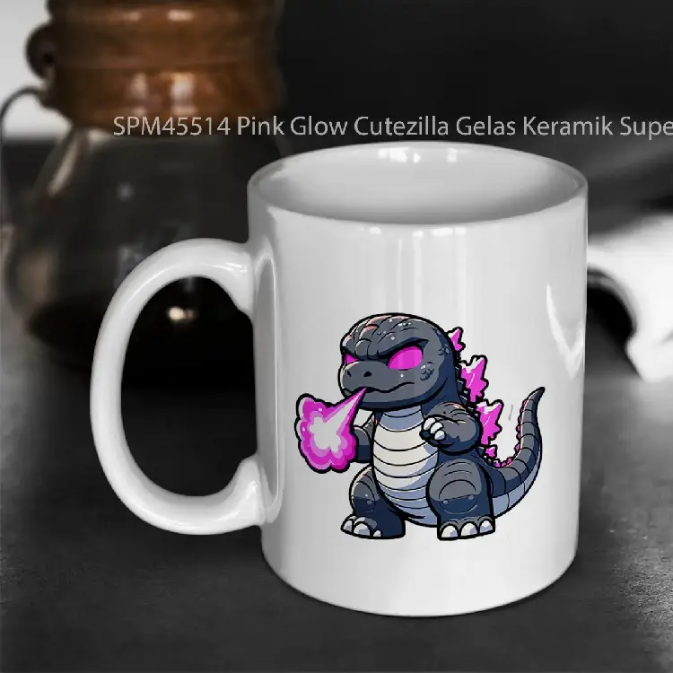 SPM45514 Pink Glow Cutezilla Gelas Keramik Supermug