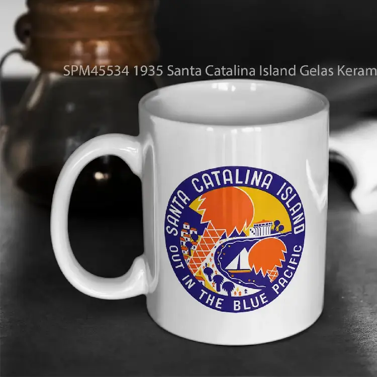 SPM45534 1935 Santa Catalina Island Gelas Keramik Supermug