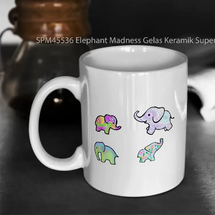 SPM45536 Elephant Madness Gelas Keramik Supermug