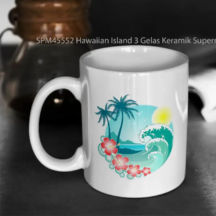 SPM45552 Hawaiian Island 3 Gelas Keramik Supermug