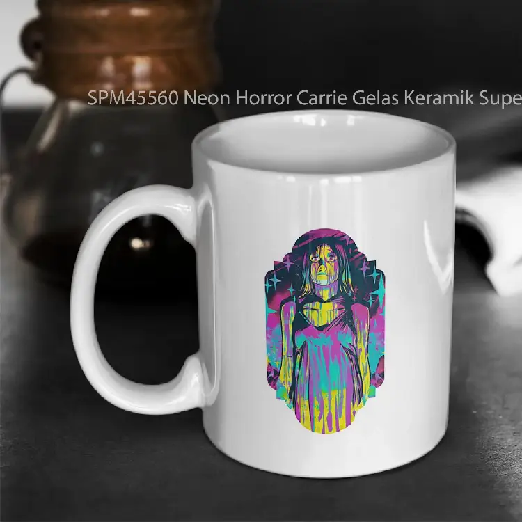 SPM45560 Neon Horror Carrie Gelas Keramik Supermug