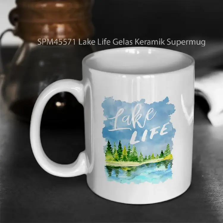 SPM45571 Lake Life Gelas Keramik Supermug