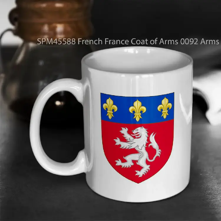 SPM45588 French France Coat of Arms 0092 Arms of Lyon Gelas Keramik Supermug