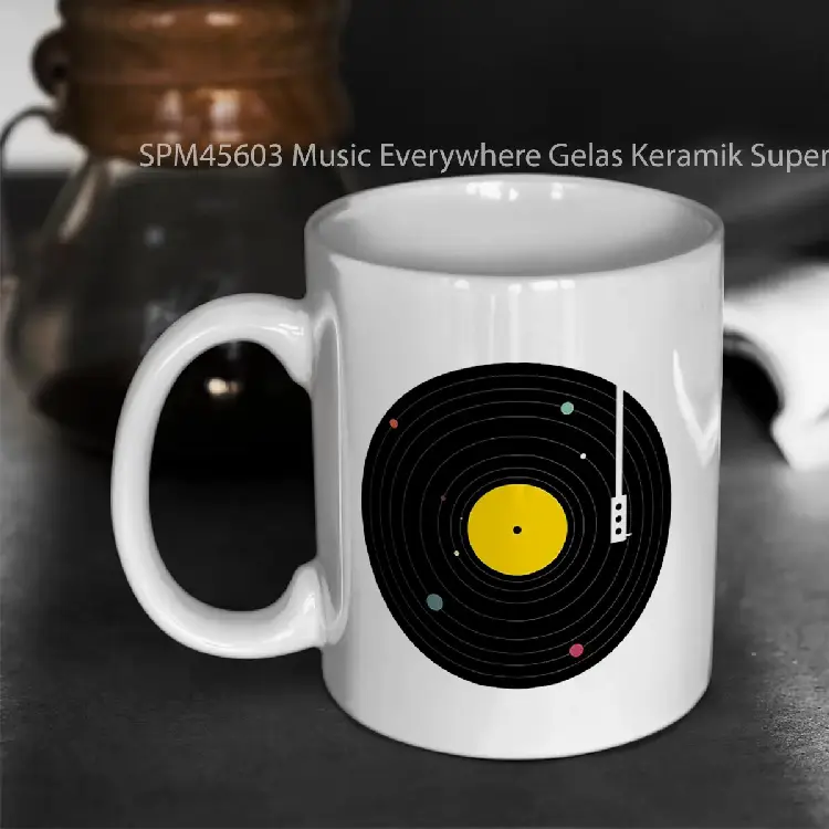 SPM45603 Music Everywhere Gelas Keramik Supermug