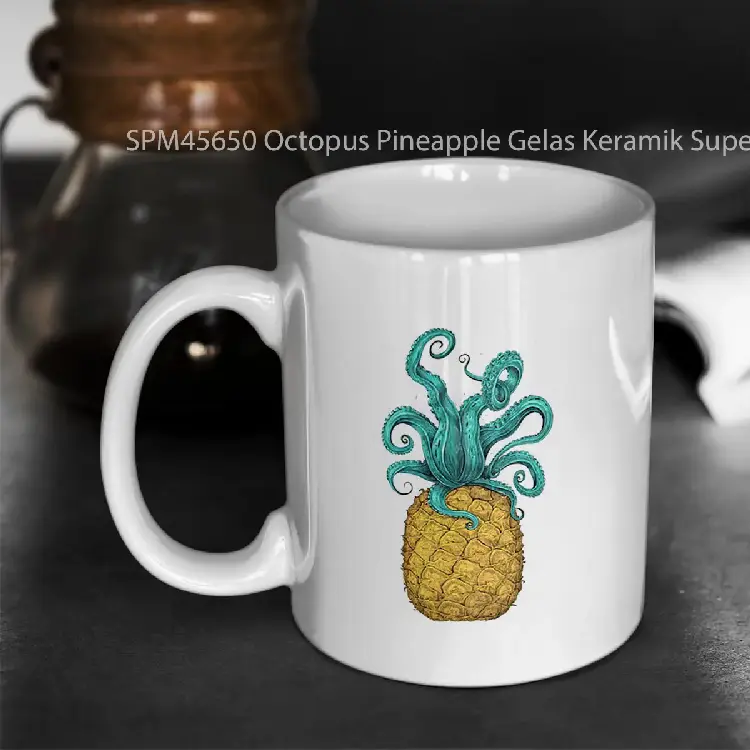 SPM45650 Octopus Pineapple Gelas Keramik Supermug