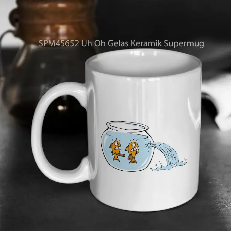 SPM45652 Uh Oh Gelas Keramik Supermug