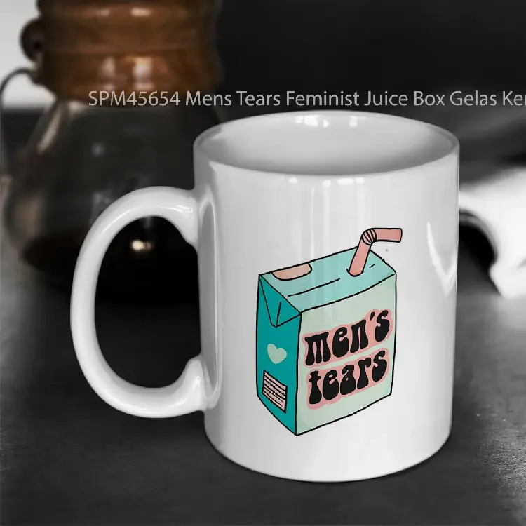 SPM45654 Mens Tears Feminist Juice Box Gelas Keramik Supermug