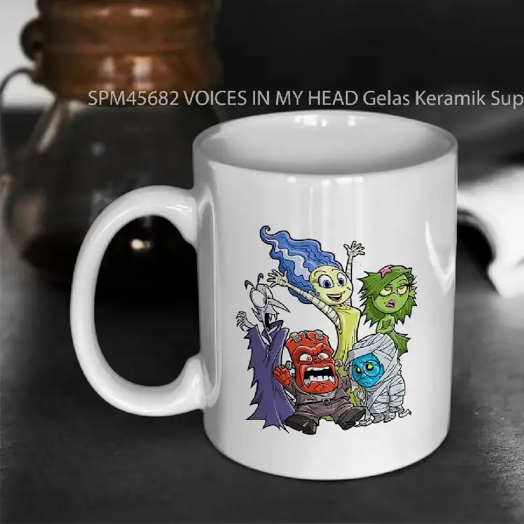 SPM45682 VOICES IN MY HEAD Gelas Keramik Supermug