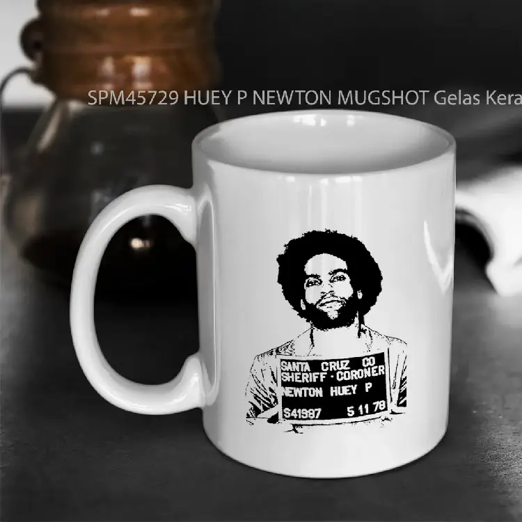 SPM45729 HUEY P NEWTON MUGSHOT Gelas Keramik Supermug