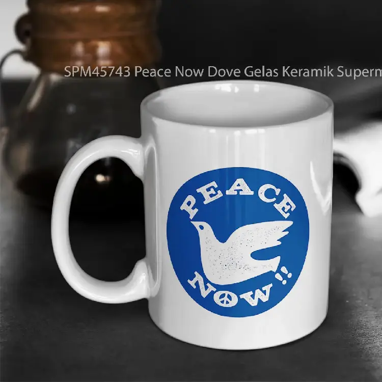 SPM45743 Peace Now Dove Gelas Keramik Supermug