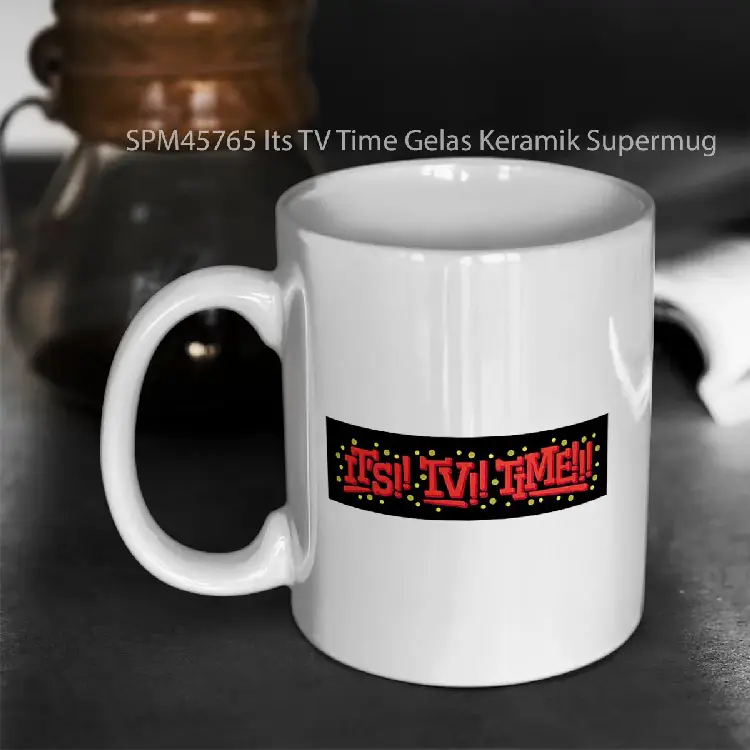 SPM45765 Its TV Time Gelas Keramik Supermug
