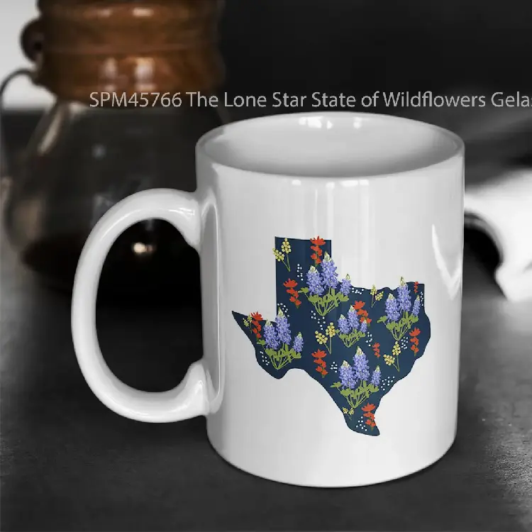 SPM45766 The Lone Star State of Wildflowers Gelas Keramik Supermug