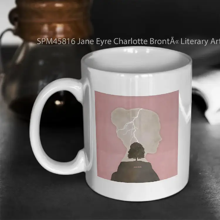 SPM45816 Jane Eyre Charlotte Bront%C3%83%C2%AB Literary Art for Book Lovers Gelas Keramik Supermug