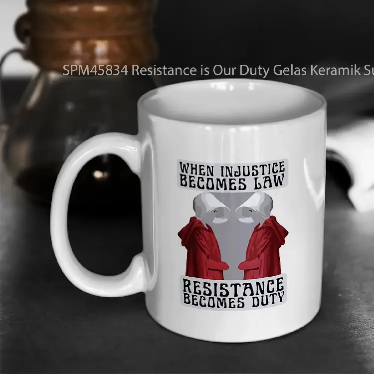 SPM45834 Resistance is Our Duty Gelas Keramik Supermug