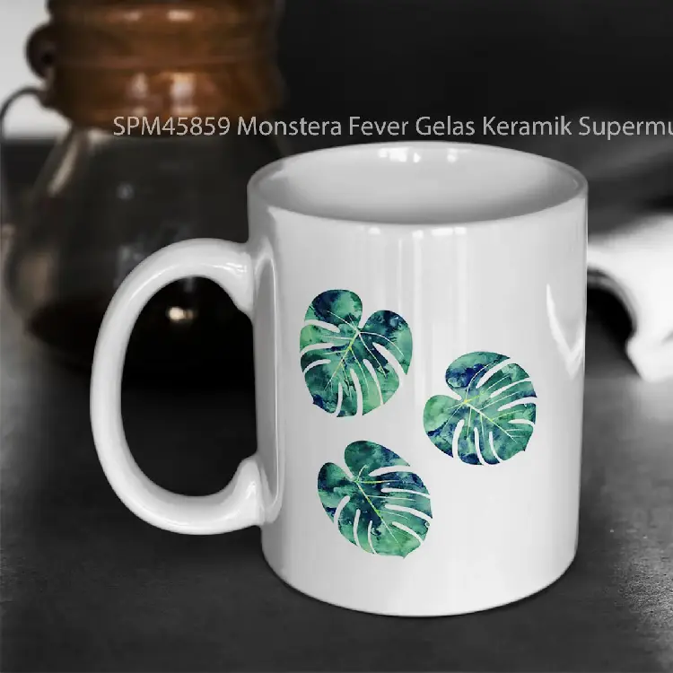 SPM45859 Monstera Fever Gelas Keramik Supermug