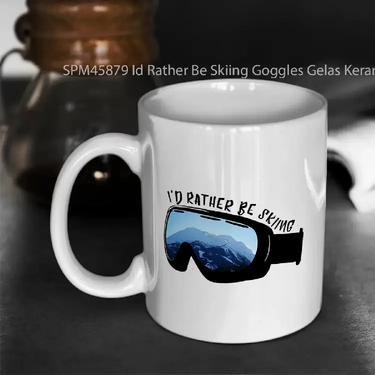 SPM45879 Id Rather Be Skiing Goggles Gelas Keramik Supermug