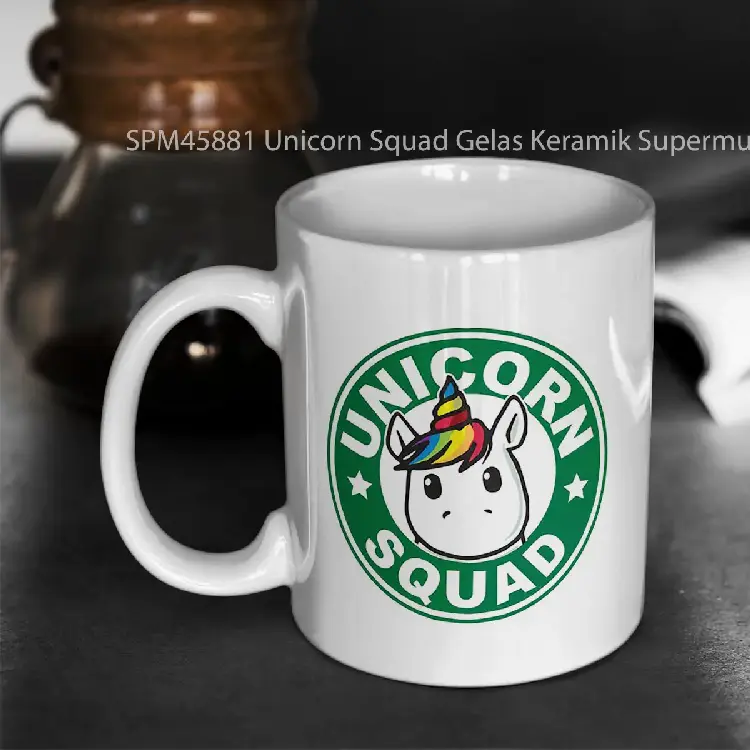 SPM45881 Unicorn Squad Gelas Keramik Supermug