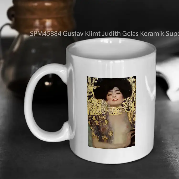 SPM45884 Gustav Klimt Judith Gelas Keramik Supermug