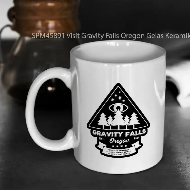 SPM45891 Visit Gravity Falls Oregon Gelas Keramik Supermug