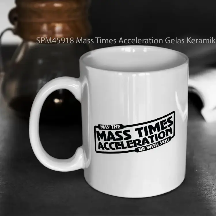 SPM45918 Mass Times Acceleration Gelas Keramik Supermug