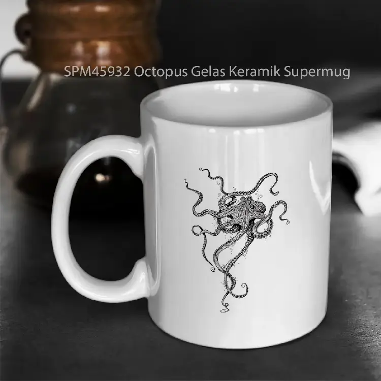SPM45932 Octopus Gelas Keramik Supermug