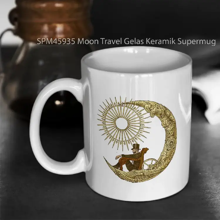 SPM45935 Moon Travel Gelas Keramik Supermug