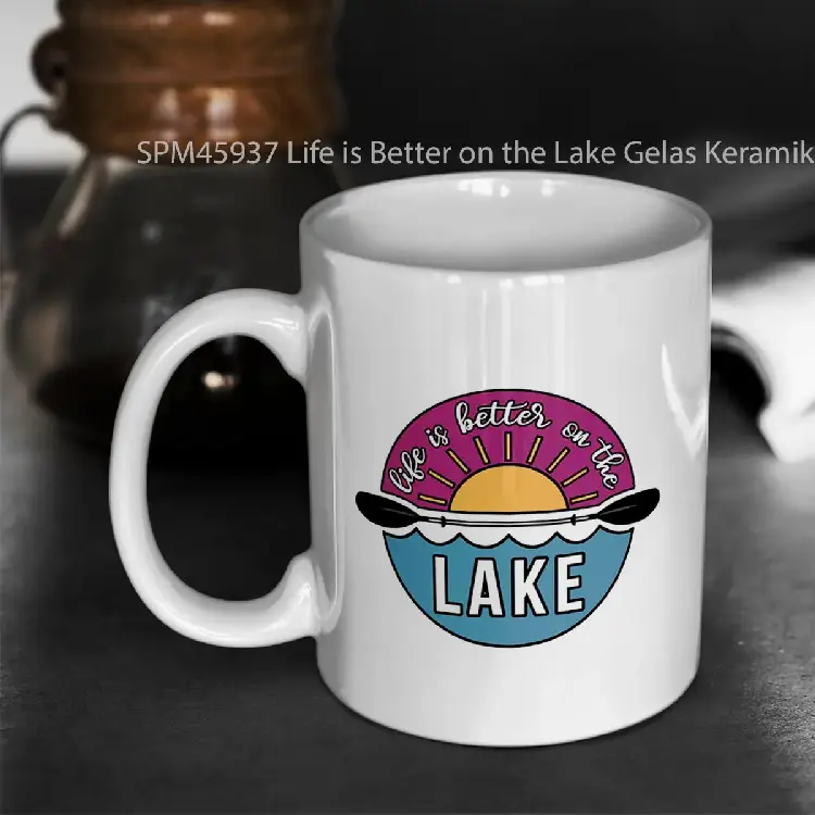 SPM45937 Life is Better on the Lake Gelas Keramik Supermug