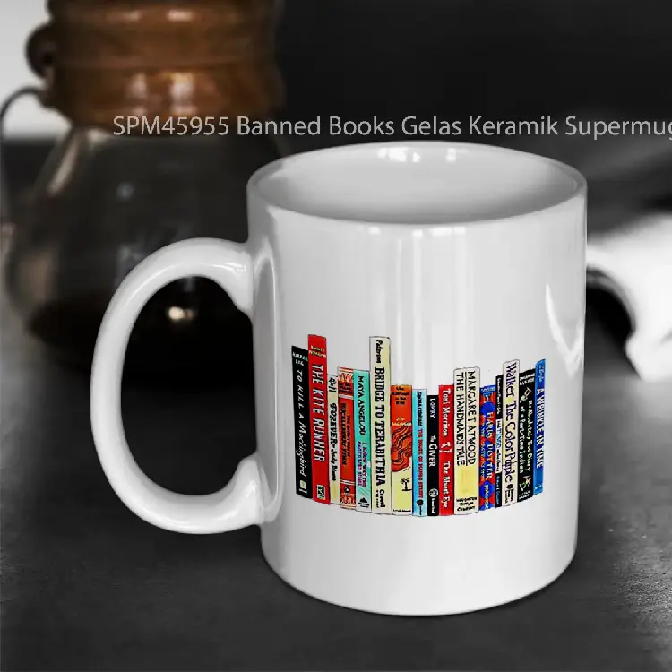 SPM45955 Banned Books Gelas Keramik Supermug