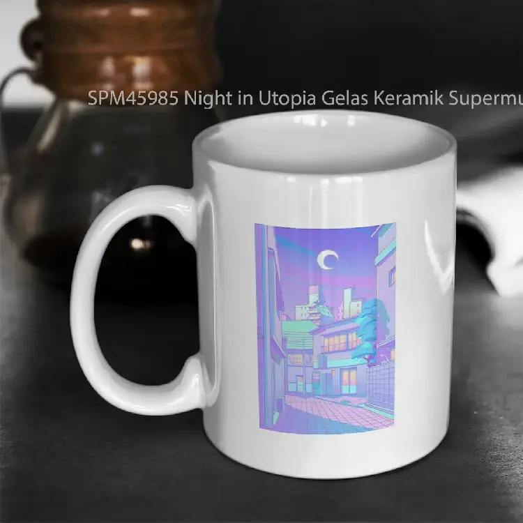 SPM45985 Night in Utopia Gelas Keramik Supermug