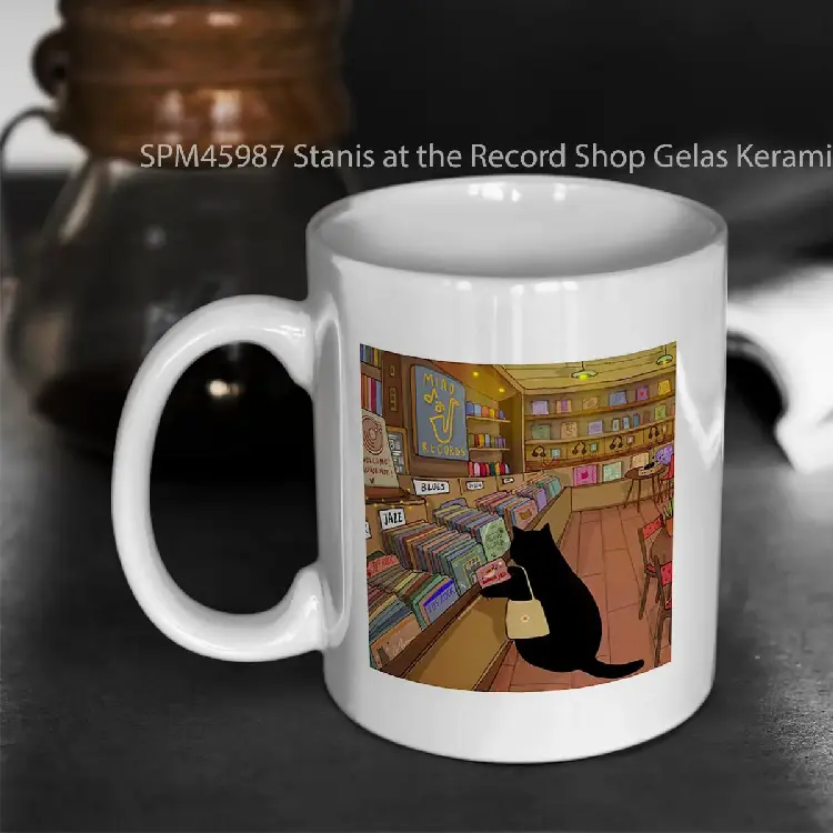 SPM45987 Stanis at the Record Shop Gelas Keramik Supermug