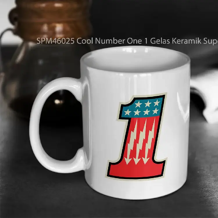 SPM46025 Cool Number One 1 Gelas Keramik Supermug