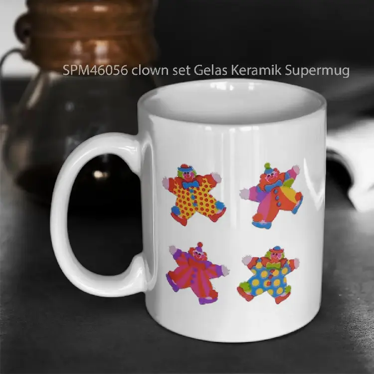 SPM46056 clown set Gelas Keramik Supermug