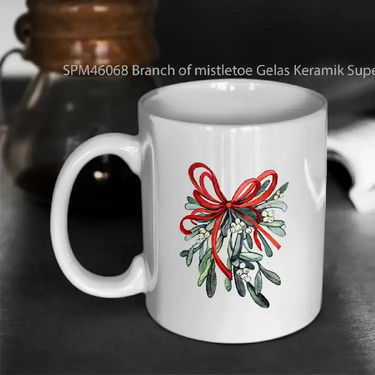 SPM46068 Branch of mistletoe Gelas Keramik Supermug