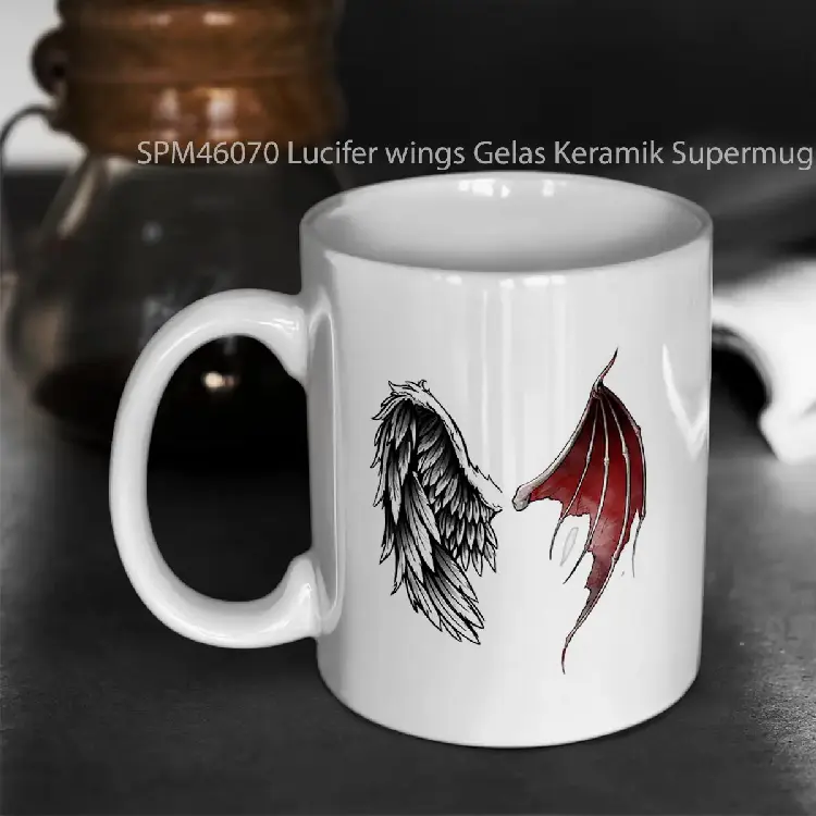 SPM46070 Lucifer wings Gelas Keramik Supermug