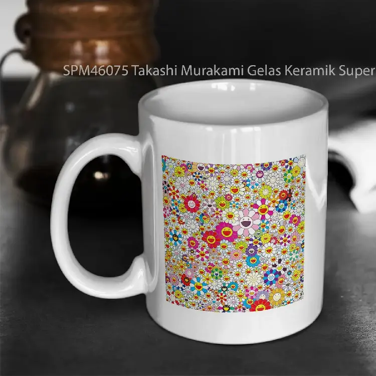 SPM46075 Takashi Murakami Gelas Keramik Supermug