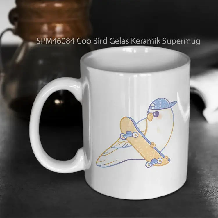 SPM46084 Coo Bird Gelas Keramik Supermug